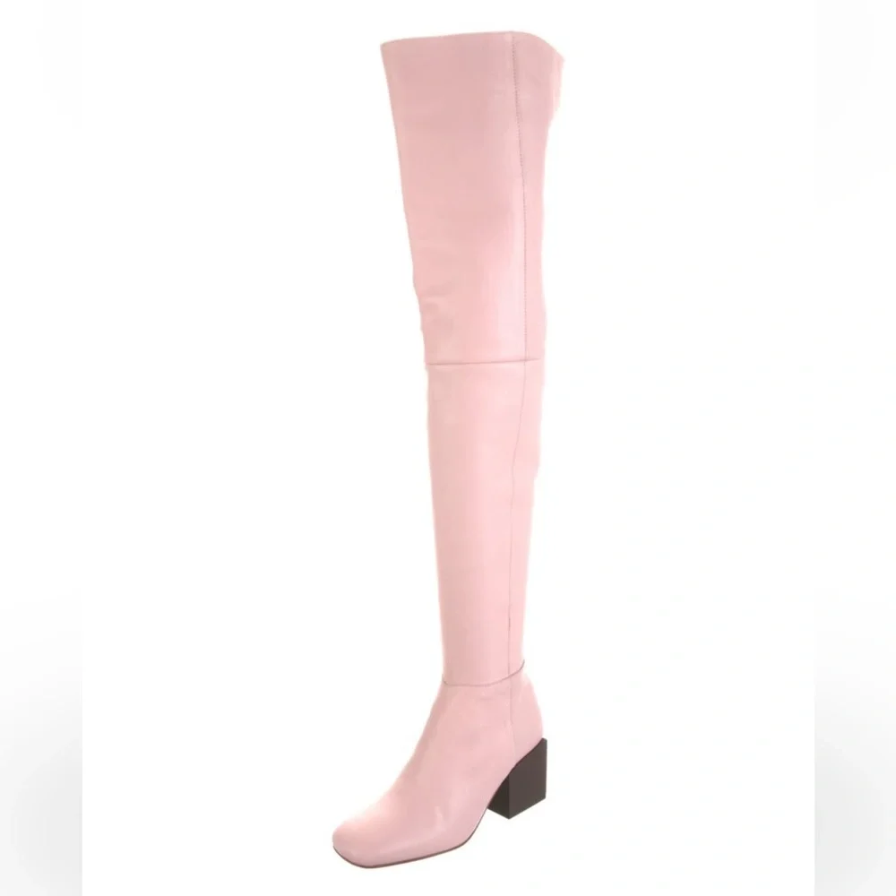 Jacquemus Arlequin Over-the-knee Boots Pink NIB Size 6